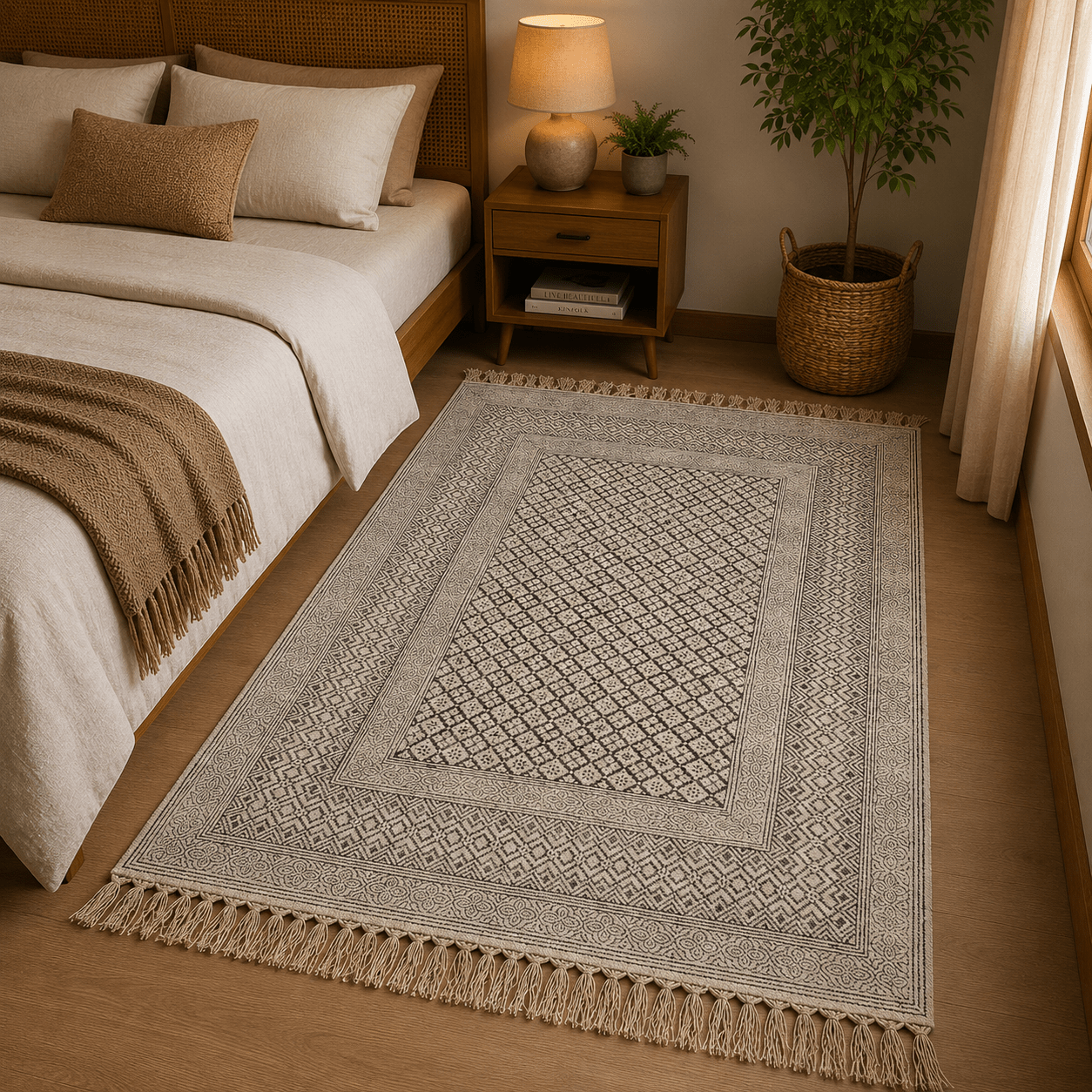 Alfombra Artesanal Kamal Jyoti - BOUTIQUEDELAINDIA
