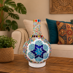 Lámpara turca mosaico, humidificador LED, difusor de aromas, Boutique de la India Colombia