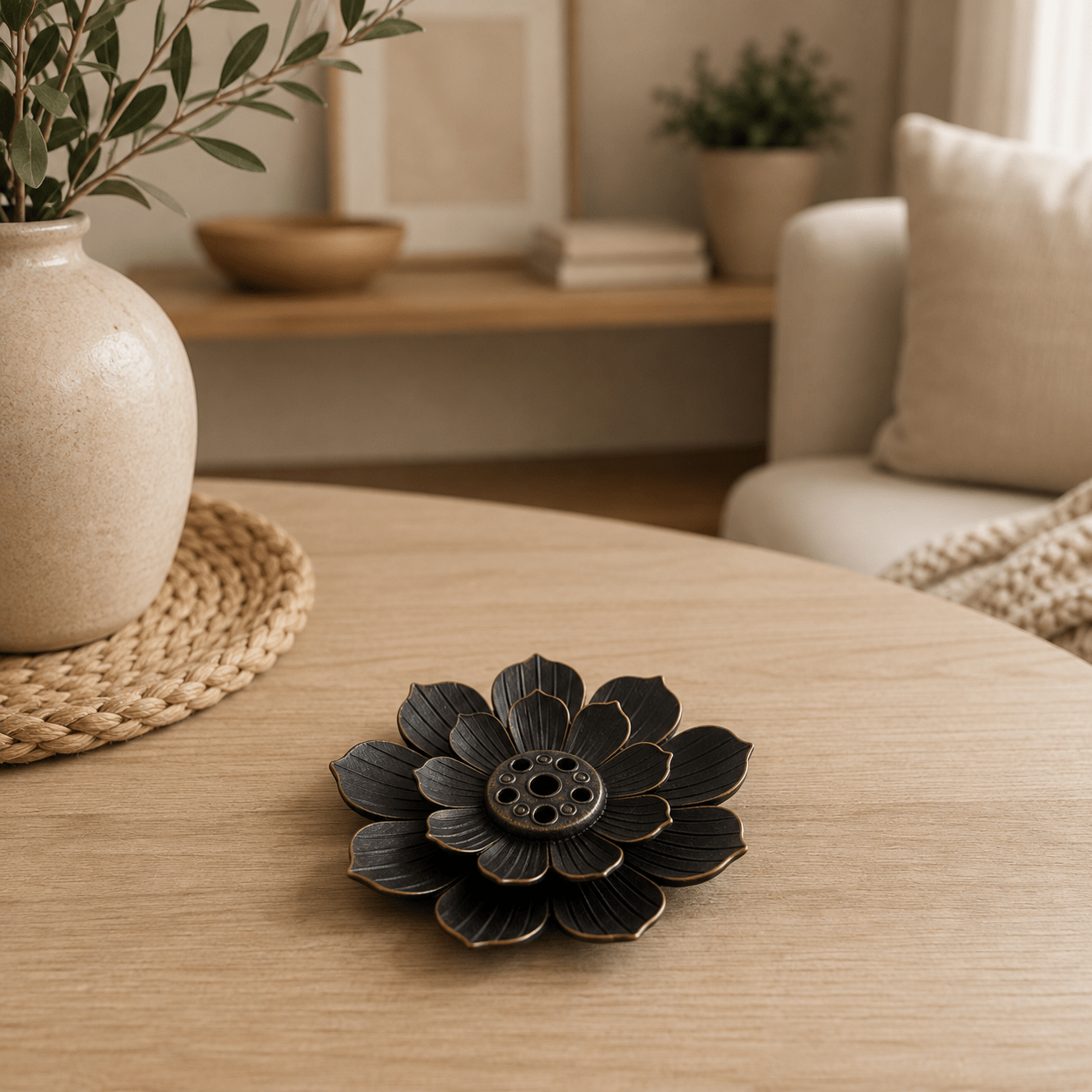 Porta Incienso Flor de Loto pequeño - BOUTIQUEDELAINDIA