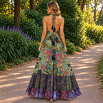Vestido Mara Largo Verde - BOUTIQUEDELAINDIA