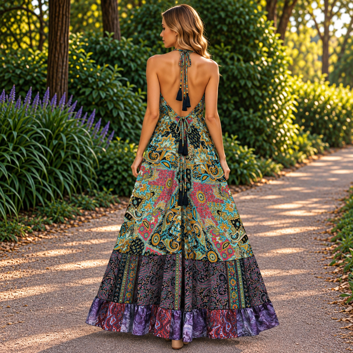 Vestido Mara Largo Verde - BOUTIQUEDELAINDIA