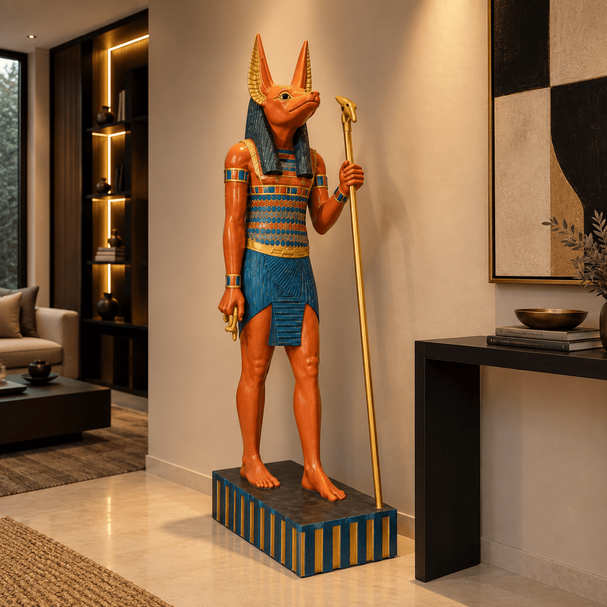 Estatua Anubis Símbolo de Protección Eterna - BOUTIQUEDELAINDIA