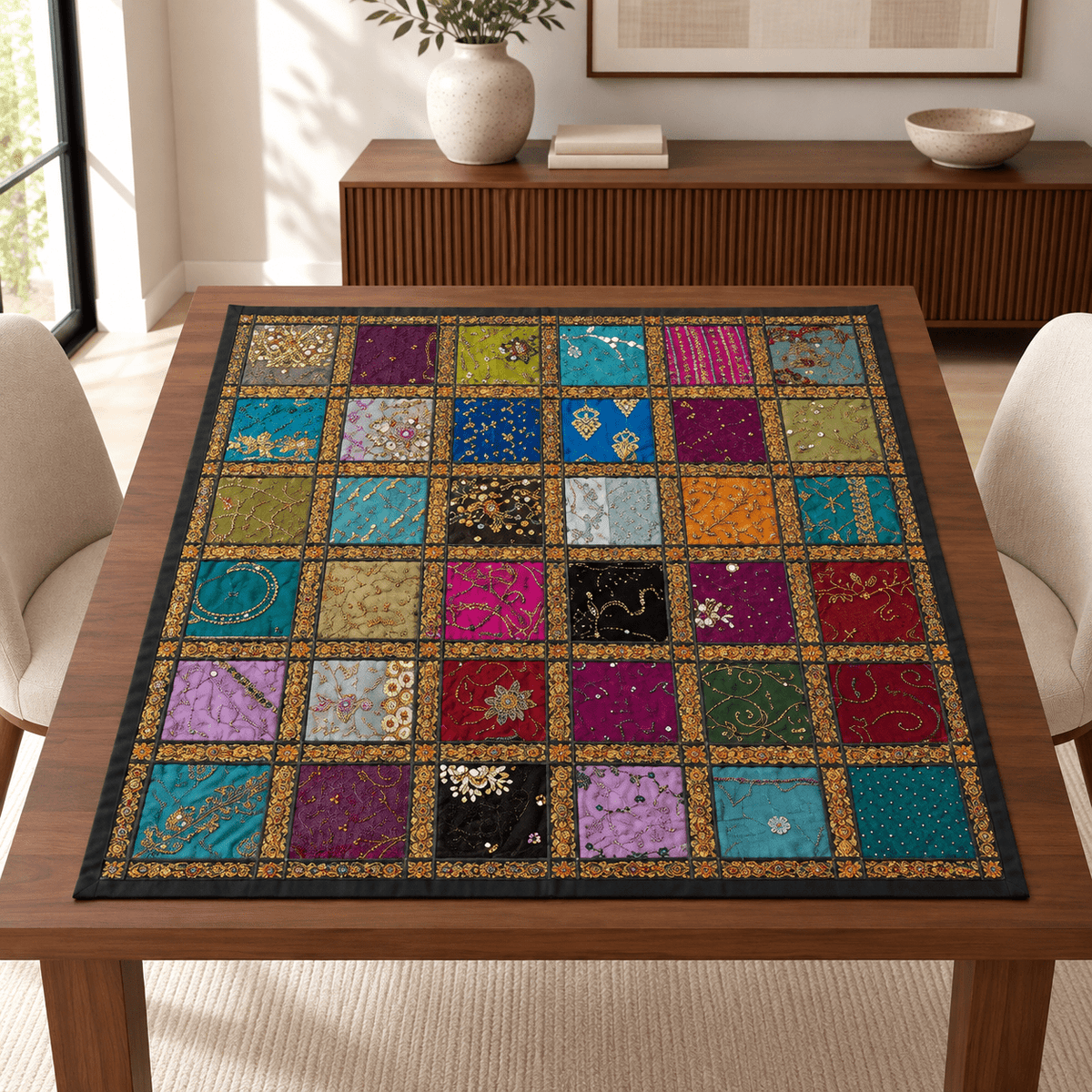 Centro de Mesa o Mantel Fragmentos Reales - BOUTIQUEDELAINDIA