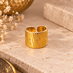 Combo Ishani de 3 Anillos en Bronce Dorado - BOUTIQUEDELAINDIA