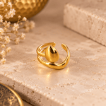 Anillo Anaya Gota en Bronce Dorado - BOUTIQUEDELAINDIA