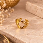 Combo Ishani de 3 Anillos en Bronce Dorado - BOUTIQUEDELAINDIA
