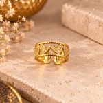 Combo Priya de 3 Anillos en Bronce Dorado - BOUTIQUEDELAINDIA