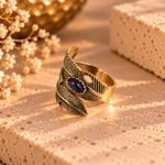 Anillo Kavya Plumas en Bronce - BOUTIQUEDELAINDIA