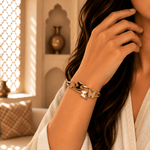 Pulsera Meera Mariposas en Bronce - BOUTIQUEDELAINDIA