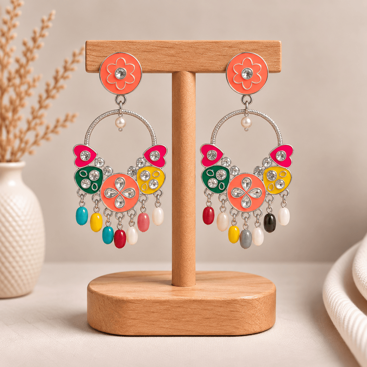 Aretes Color Bloom Casuales y Elegantes - BOUTIQUEDELAINDIA