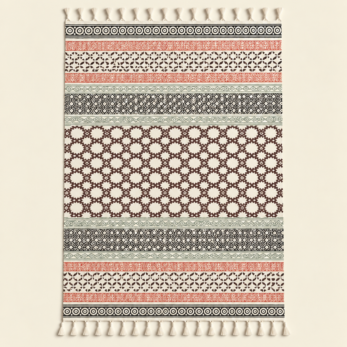 Manta Decorativa 100% Algodón Artesanal - BOUTIQUEDELAINDIA