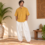 Kurta Corta para Hombre Estilo Camiseta - BOUTIQUEDELAINDIA