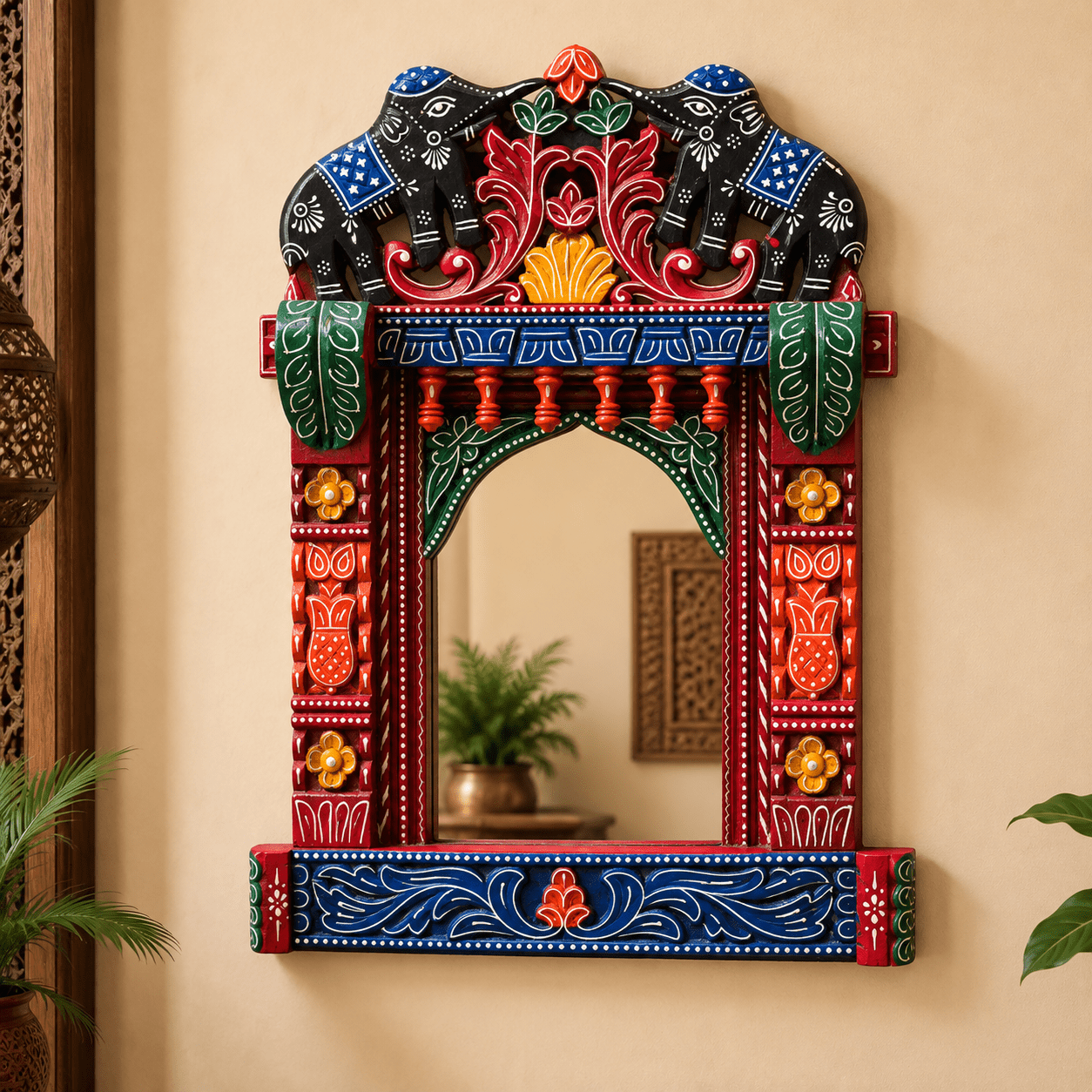 Espejo Palacio de los Elefantes - BOUTIQUEDELAINDIA