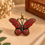 Dije Mariposa en Bronce con Piedra Triturada - BOUTIQUEDELAINDIA