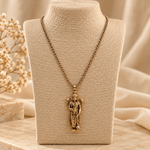 Collar Divino en Bronce con Dije de Deidad Hindú - BOUTIQUEDELAINDIA