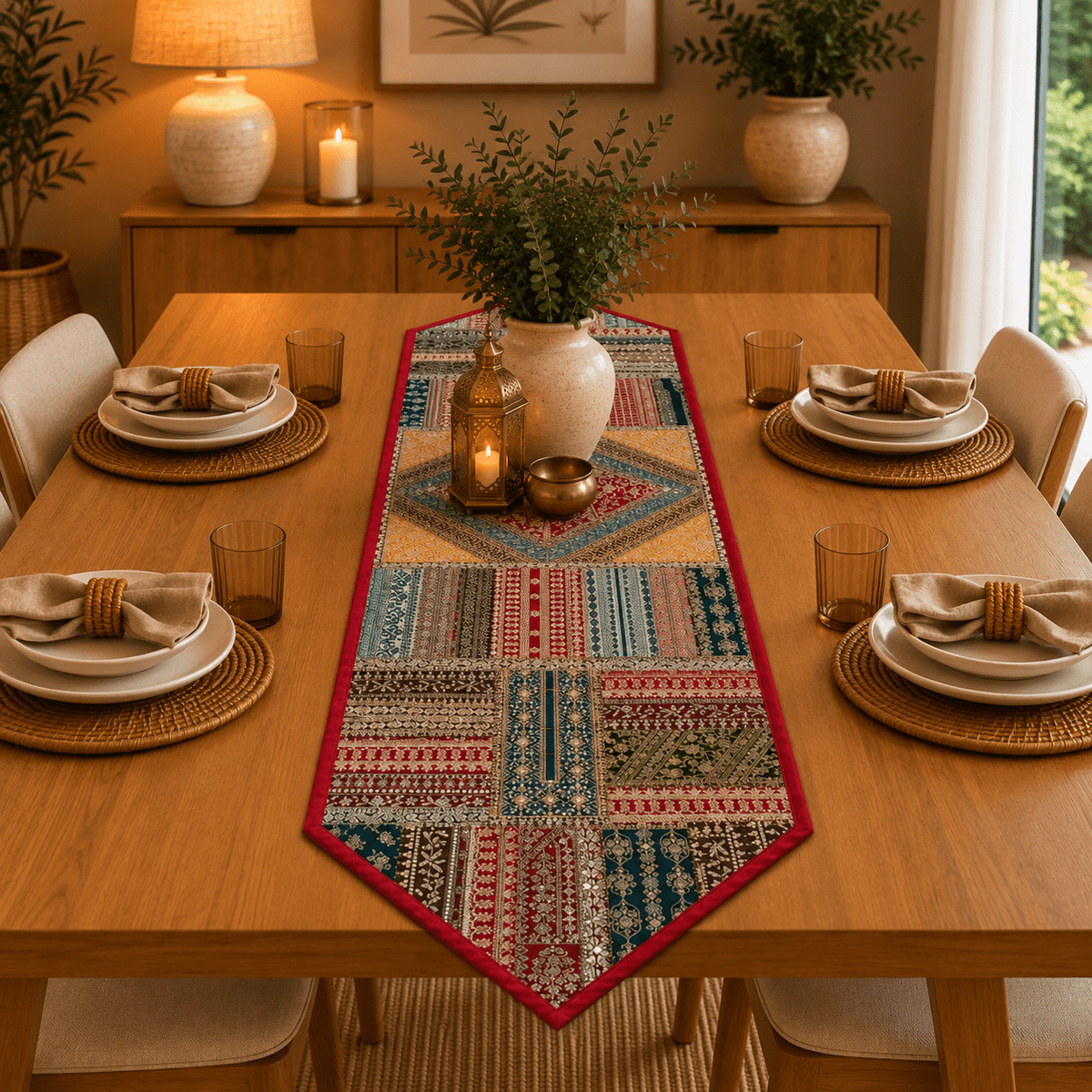 Centro de mesa Pie de cama Hindú - BOUTIQUEDELAINDIA
