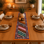 Camino de Mesa Patchwork Floral Hindú - BOUTIQUEDELAINDIA