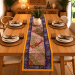 Camino de Mesa Patchwork Morado y Dorado - BOUTIQUEDELAINDIA