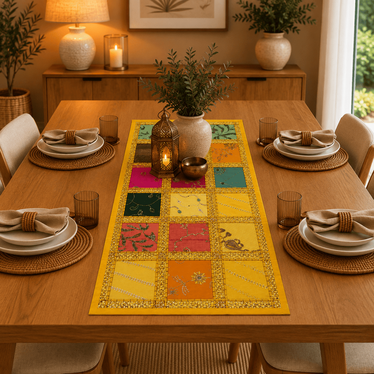 Camino de Mesa Jardín Oriental - BOUTIQUEDELAINDIA