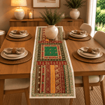 Camino de Mesa Verde Esmeralda Bordado - BOUTIQUEDELAINDIA