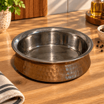 Cuenco de Cobre Ishara con Interior en Acero - BOUTIQUEDELAINDIA
