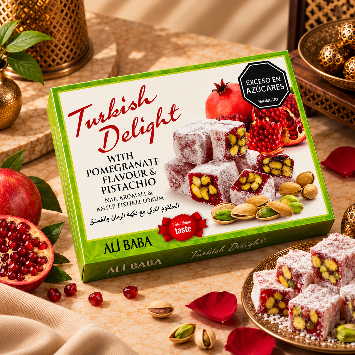 Delicia Turca - Delicia Turca Granada y Pistacho – Ali Baba - BOUTIQUEDELAINDIA