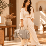 Bolso de viaje Himadri en Cáñamo con Doble Correa - BOUTIQUEDELAINDIA
