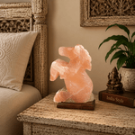 Lámpara de Sal del Himalaya Caballo Artesanal - BOUTIQUEDELAINDIA