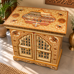 Gabinete Oriental de Madera Pintado a Mano Palacio Hindú - MD - BOUTIQUEDELAINDIA