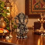 Figura Decorativa Ganesha de Bronce Vighnesh – Prosperidad y Protección - BOUTIQUEDELAINDIA