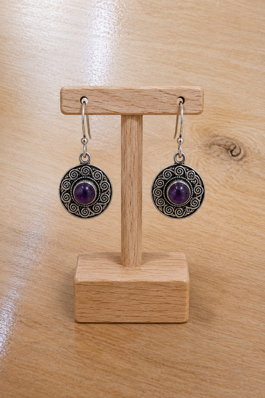 Aretes Sol Amatista