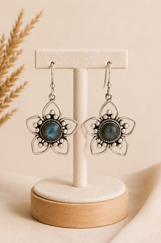 Aretes Star Labradorita