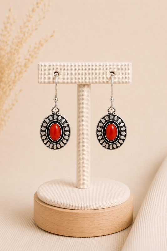 Aretes Piedra Coral