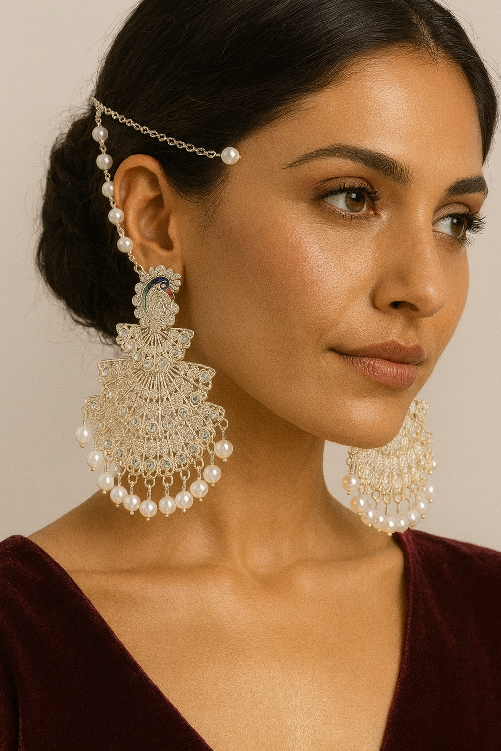 Royal Elegance Earrings – Peacock
