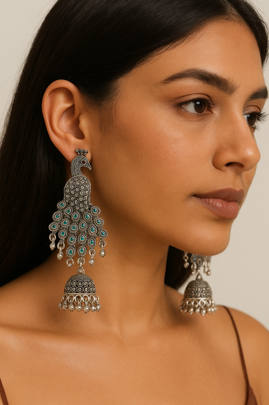 Aretes Reina Pavo Real