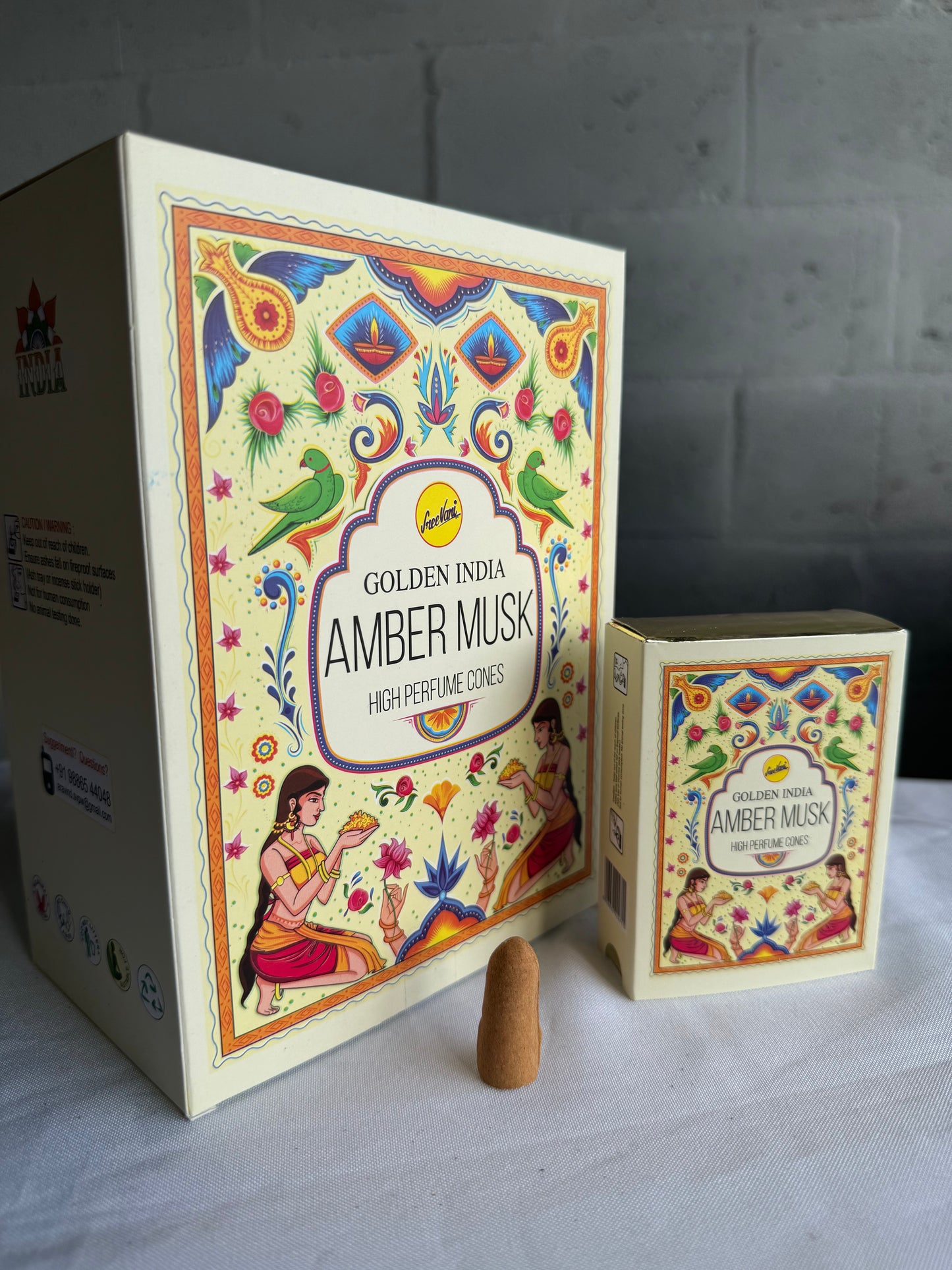 Cono Back Flow Masala Ambar Musk x 10 Conos