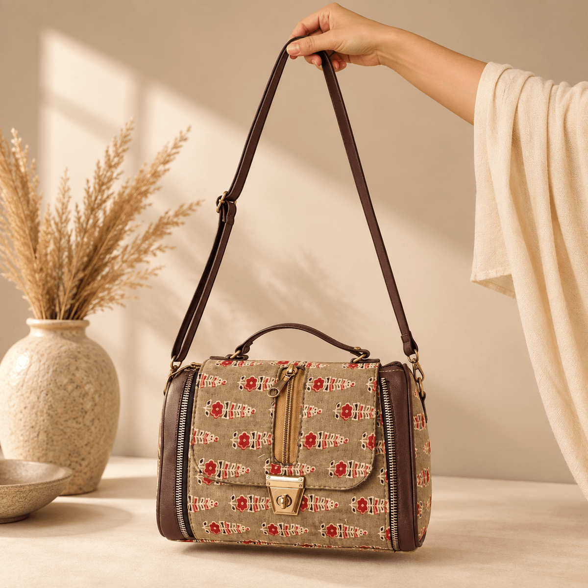 Bolso Bandolera Anaya Artesanal de India - BOUTIQUEDELAINDIA