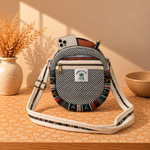 Bolso Redondo en Cáñamo Artesanal - BOUTIQUEDELAINDIA