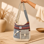 Bolso Hombro en Cáñamo Artesanal - BOUTIQUEDELAINDIA