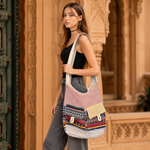 Bolso Hombro en Cáñamo Artesanal - BOUTIQUEDELAINDIA