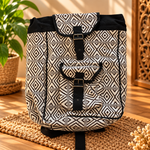 Morral Himalaya Tejido con Bolsillo Frontal - BOUTIQUEDELAINDIA