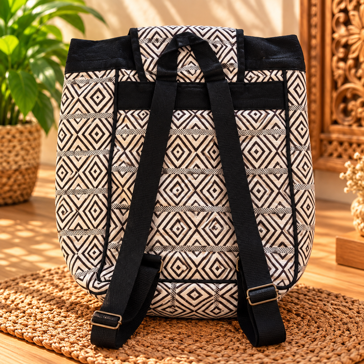 Morral Himalaya Tejido con Bolsillo Frontal - BOUTIQUEDELAINDIA