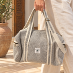 Bolso de viaje Himadri en Cáñamo con Doble Correa - BOUTIQUEDELAINDIA