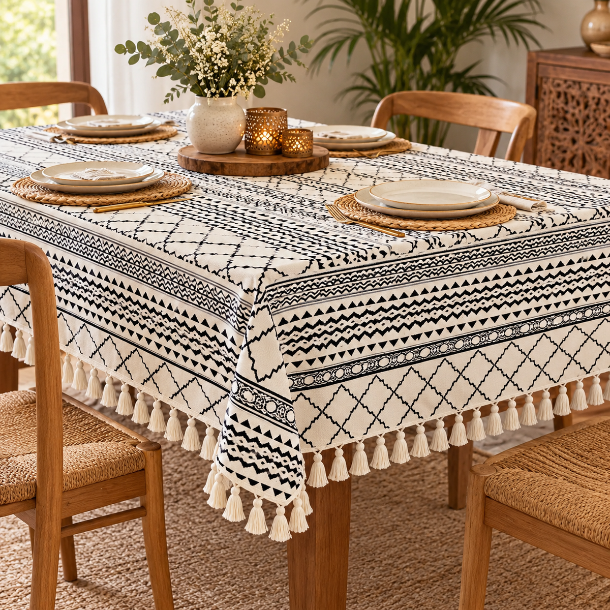 Manta Decorativa Indira 100% Algodón Artesanal - BOUTIQUEDELAINDIA