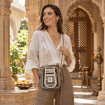 Bolso Bandolera Himalaya de Hemp en Tonos Neutros - BOUTIQUEDELAINDIA