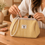 Bolso Cosmetiquero Himalaya de Hemp Amarillo - BOUTIQUEDELAINDIA