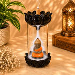 Porta Incienso de Cono con Cascada Buda Naranja - BOUTIQUEDELAINDIA