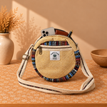 Bolso Redondo en Cáñamo Artesanal - BOUTIQUEDELAINDIA