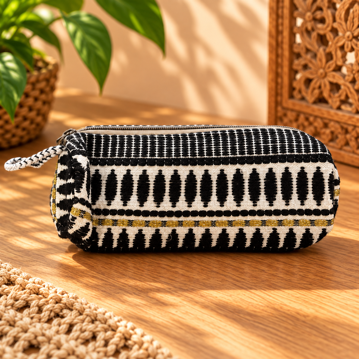 Cartuchera Tejida con Cierre - BOUTIQUEDELAINDIA