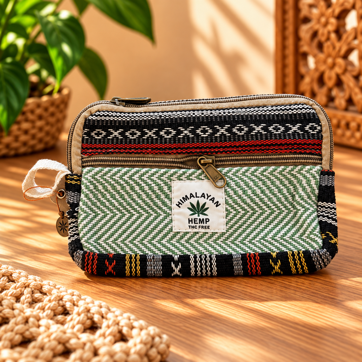 Estuche Organizador Himalaya de Cáñamo - BOUTIQUEDELAINDIA